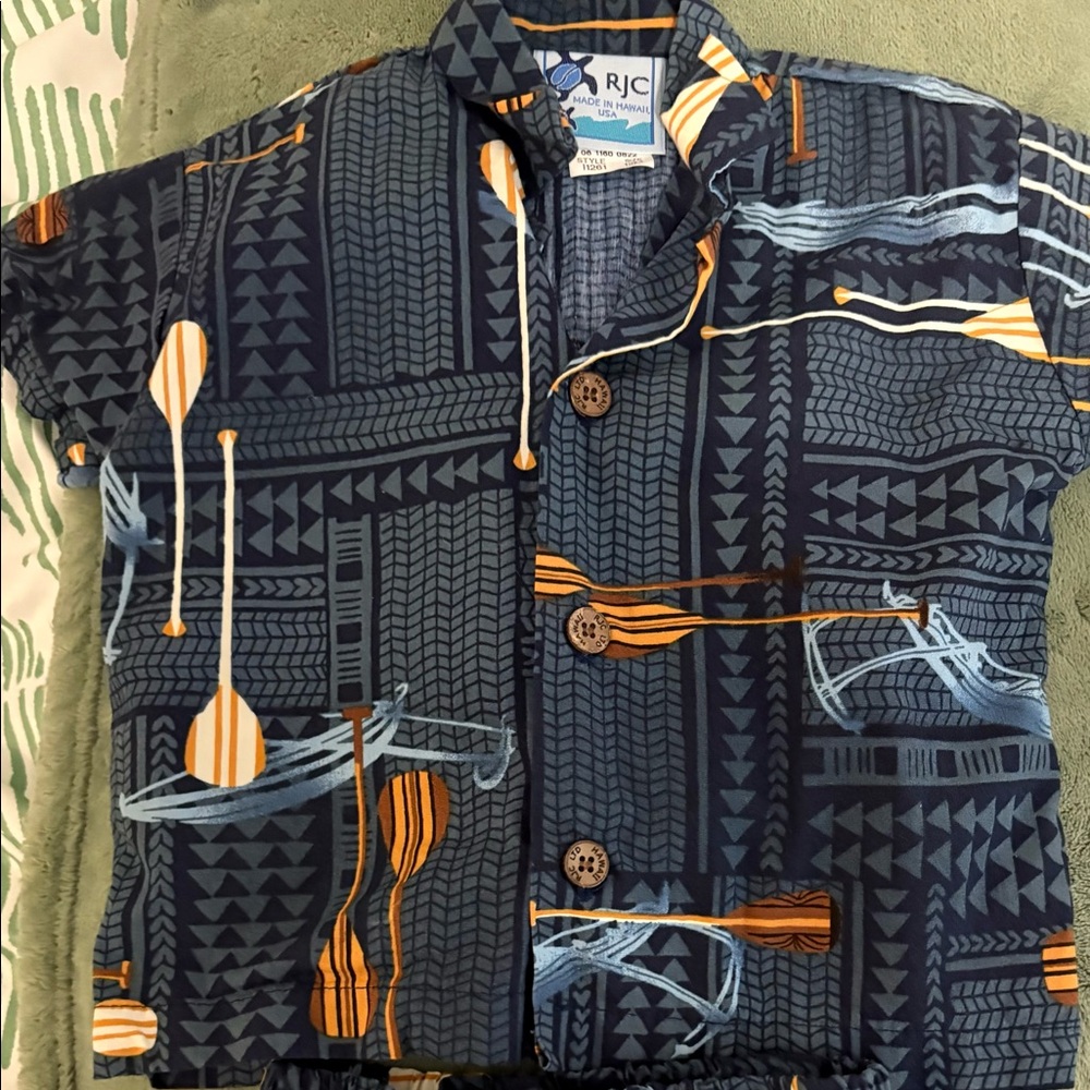 Hawaiian shorts set
